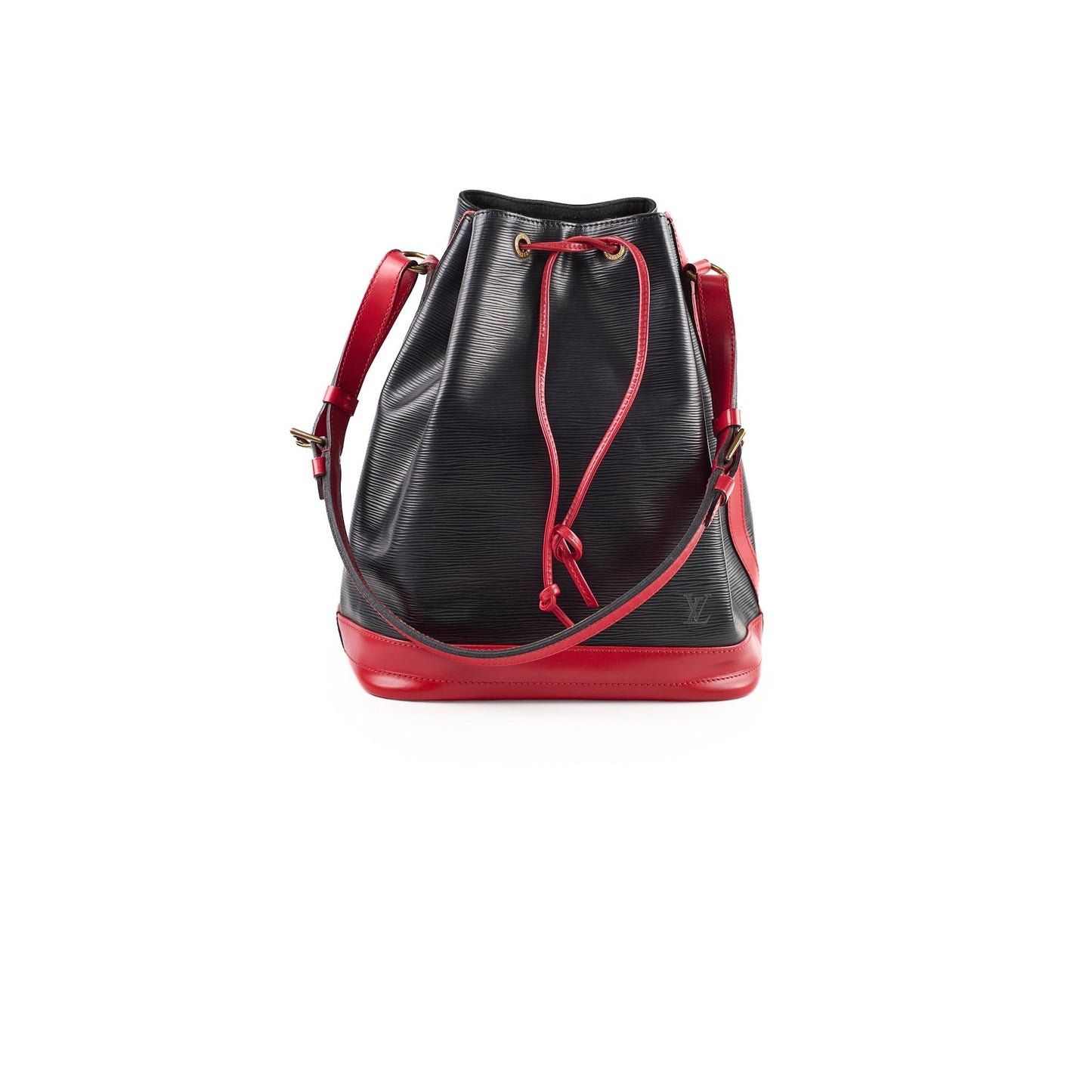 Louis Vuitton   Bucket Bag Black / Red Epi Leather