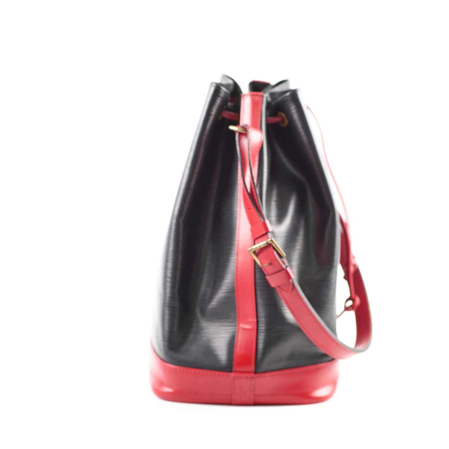 Louis Vuitton   Bucket Bag Black / Red Epi Leather