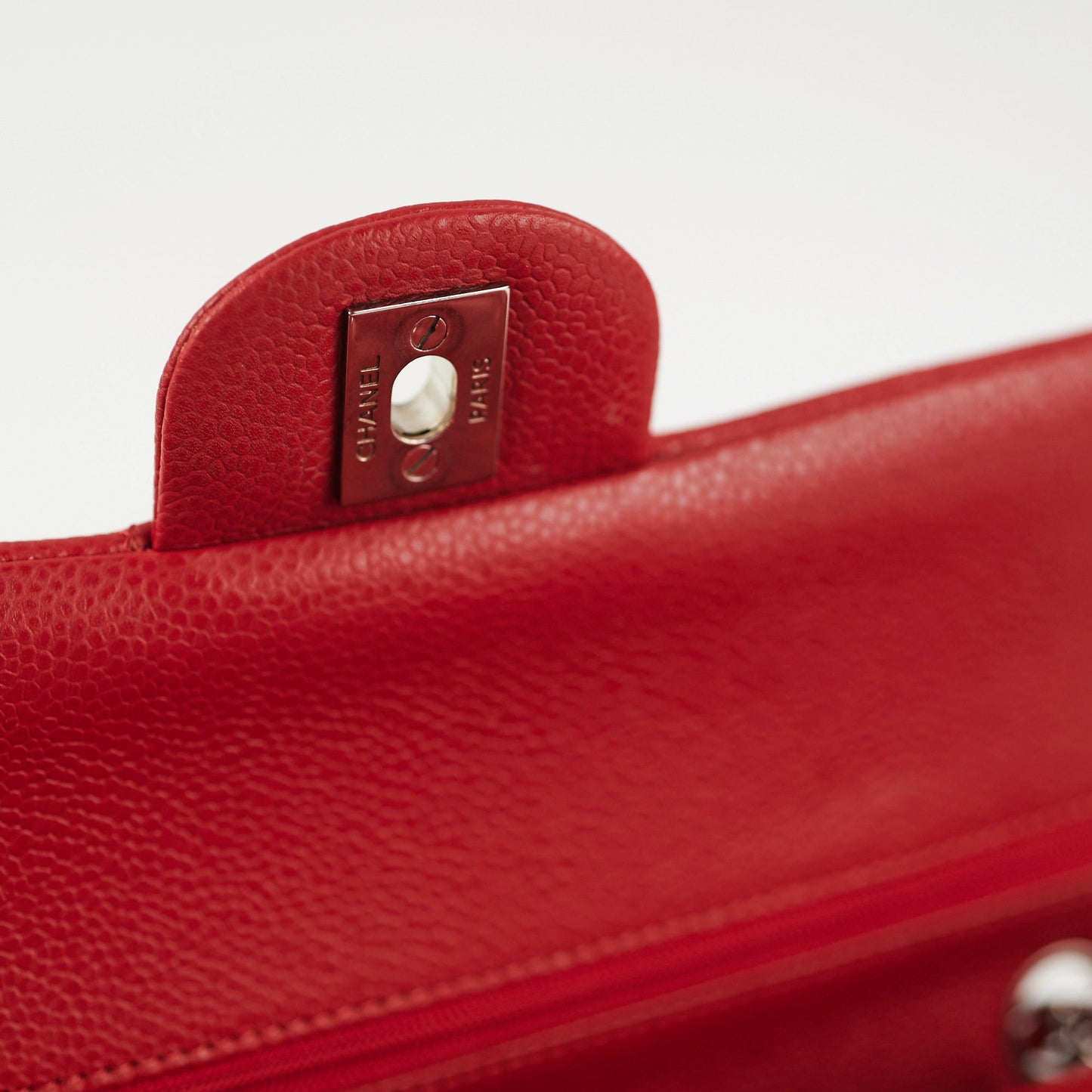 Chanel Classic Flap Medium Caviar Red