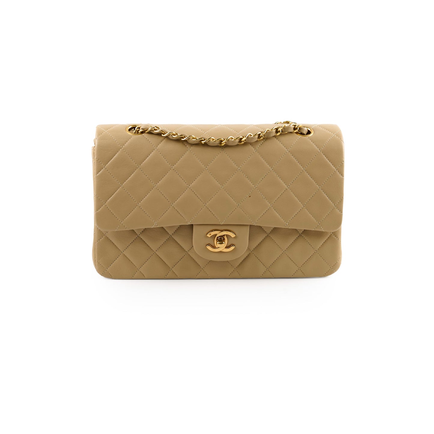 Chanel  Classic Flap Medium/Large M/L Beige - Series 3