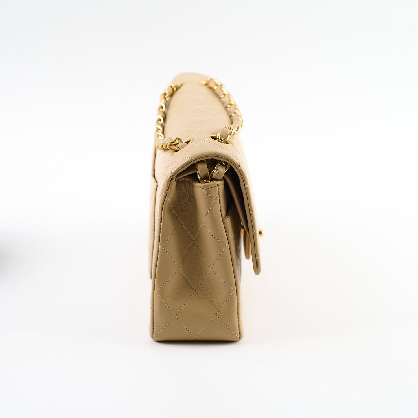 Chanel  Classic Flap Medium/Large M/L Beige - Series 3