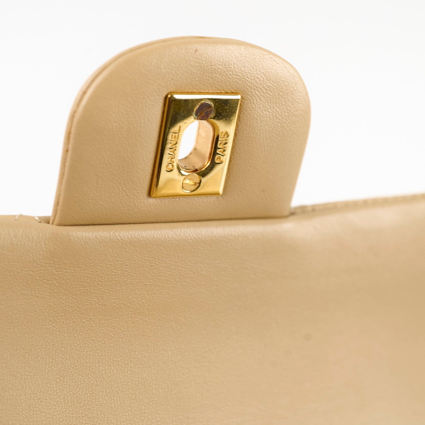 Chanel  Classic Flap Medium/Large M/L Beige - Series 3