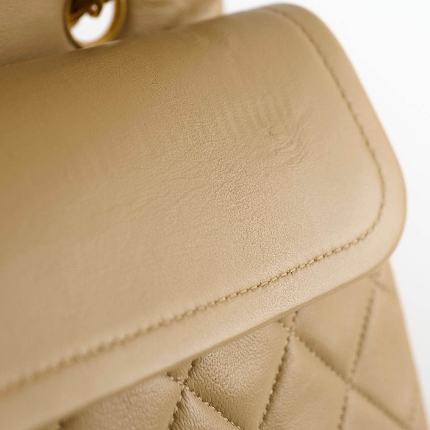 Chanel  Classic Flap Medium/Large M/L Beige - Series 3