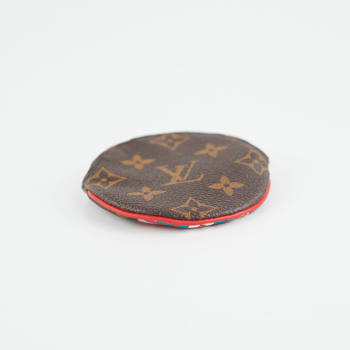 Louis Vuitton Christmas Edition Round Monogram Coin Purse