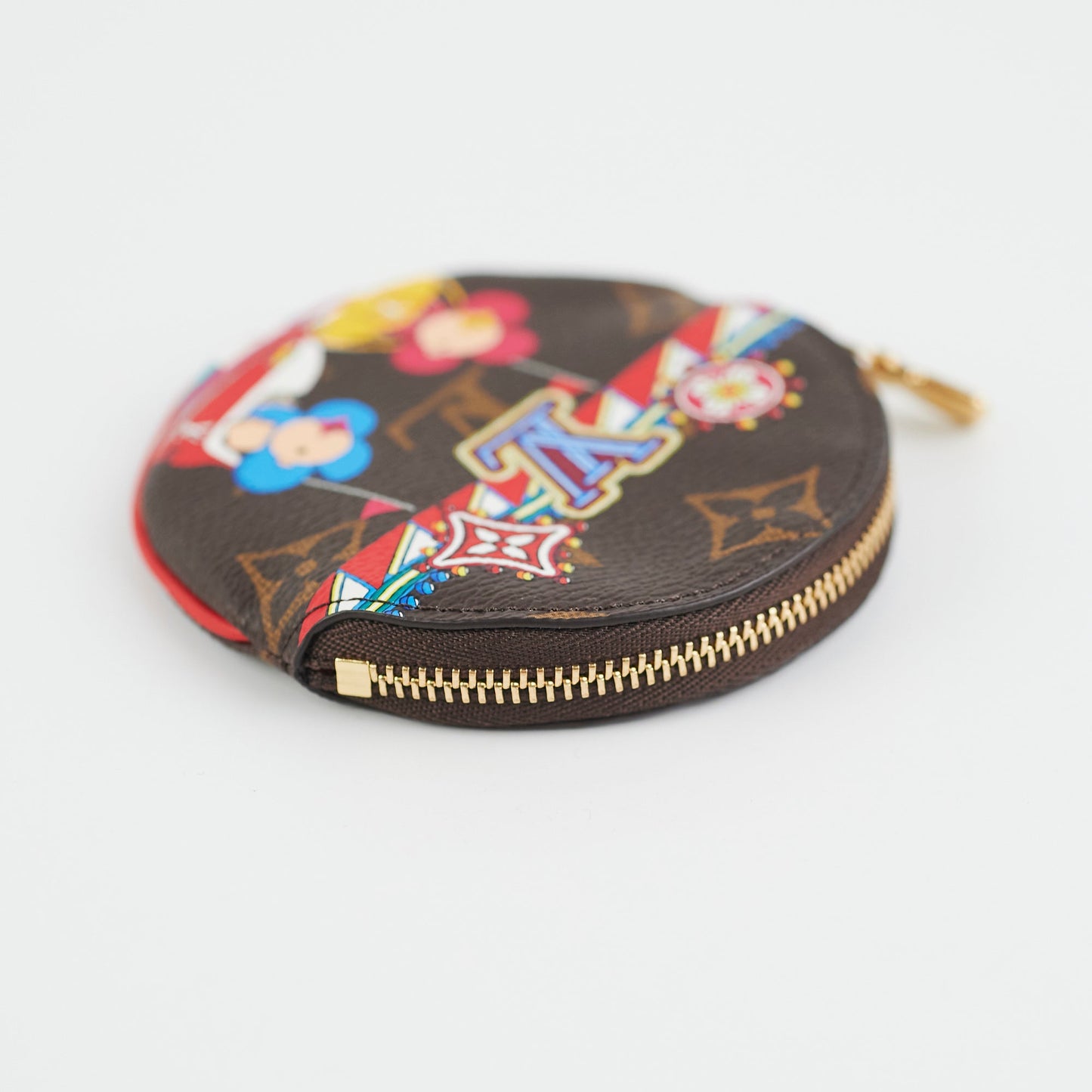 Louis Vuitton Christmas Edition Round Monogram Coin Alice Bags