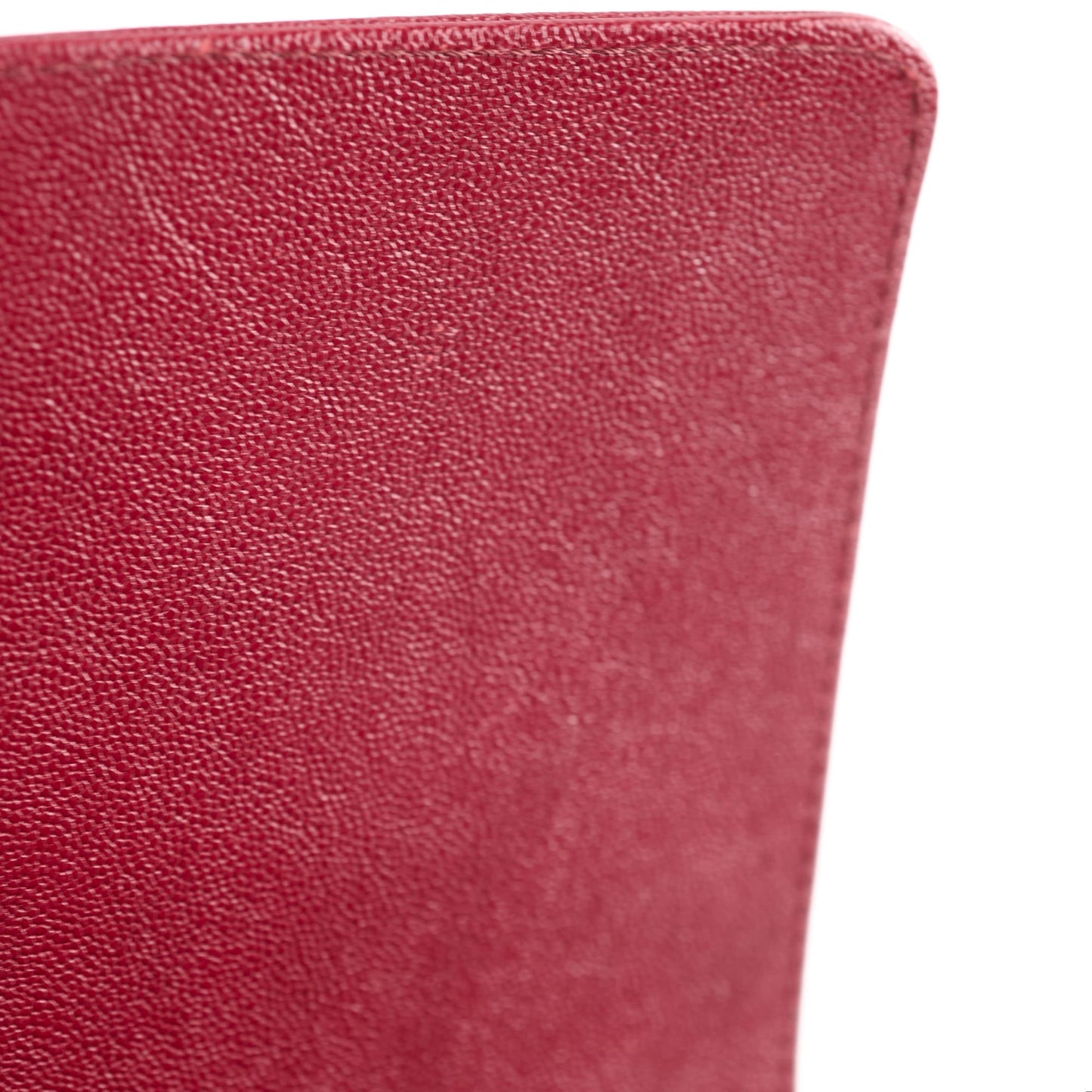 Chanel Old Medium Boy Red Chevron Caviar - Series 26