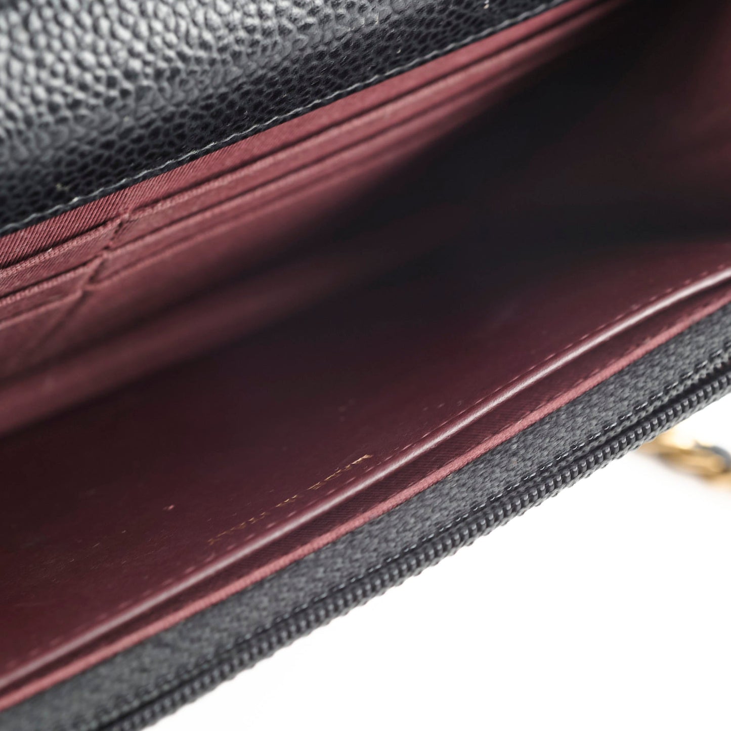 Chanel Wallet On Chain WOC Caviar Black (22 Series)