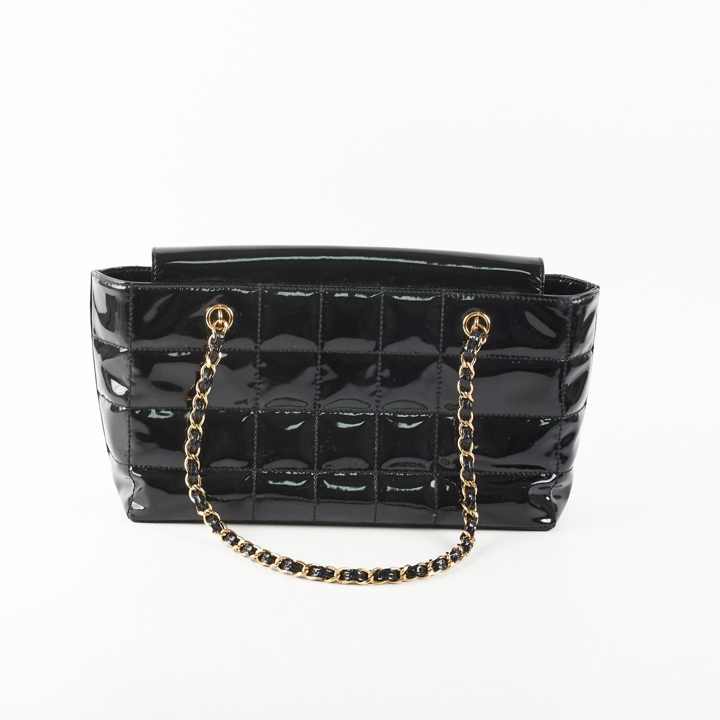 Chanel Chocolate Bar Chain Shoulder Bag Black