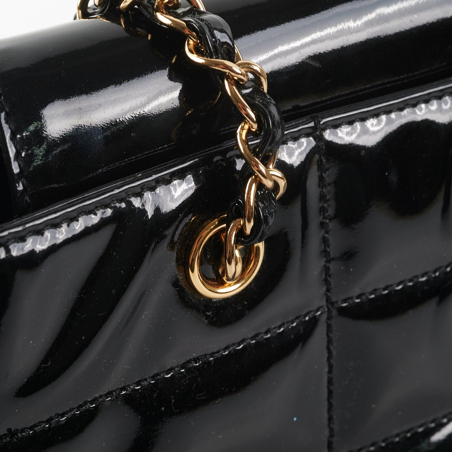 Chanel Chocolate Bar Chain Shoulder Bag Black