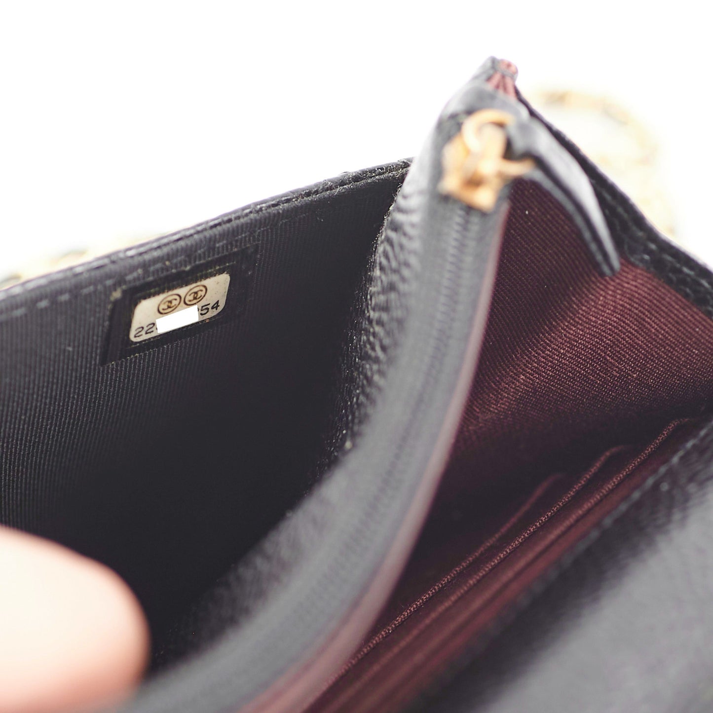Chanel Wallet On Chain WOC Caviar Black Crossbody Bag