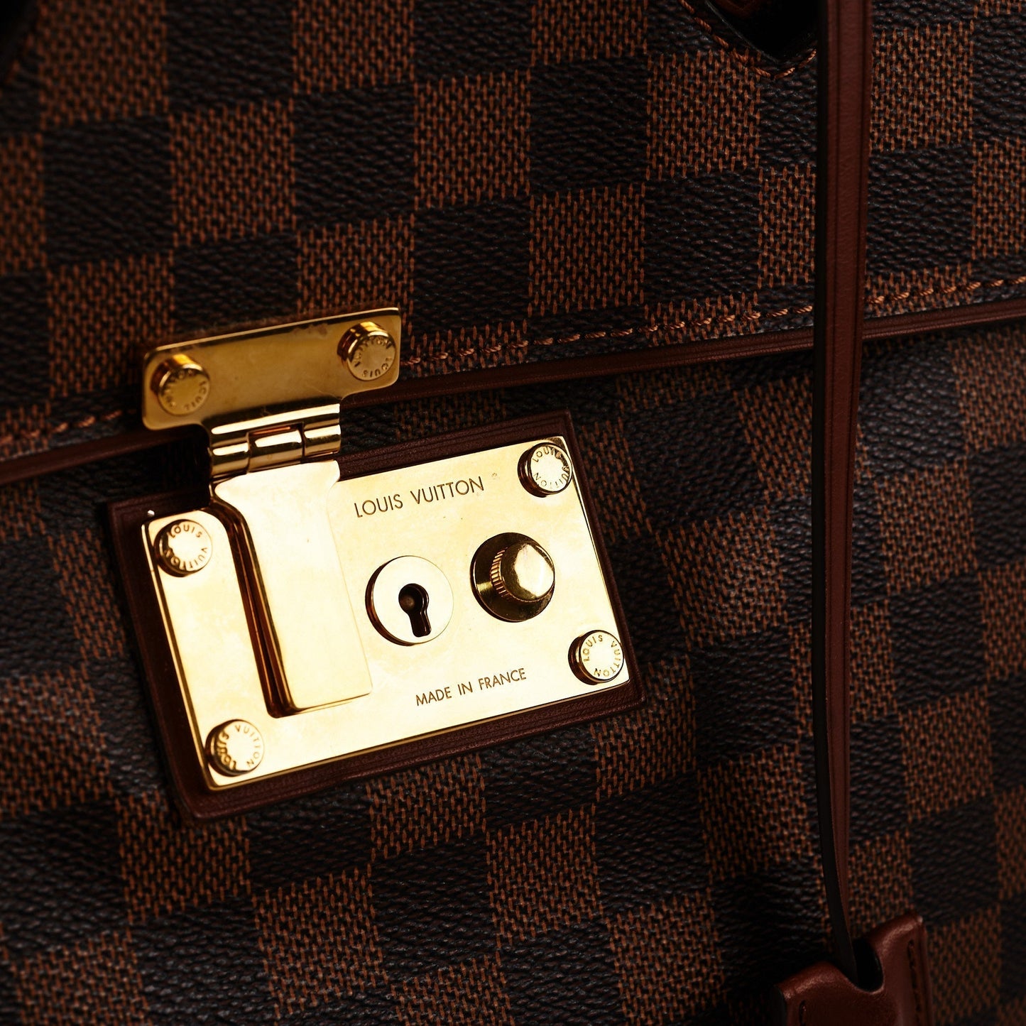 Louis Vuitton Ascot Damier Ebene Bag