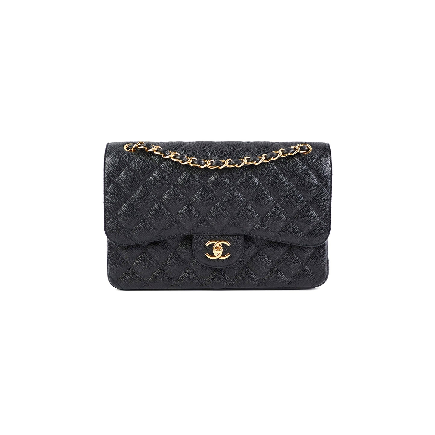 Chanel Classic Jumbo Caviar Black