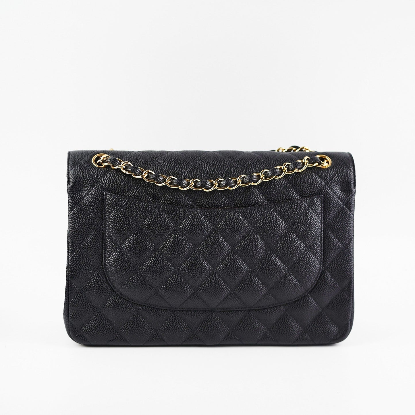 Chanel Classic Jumbo Caviar Black