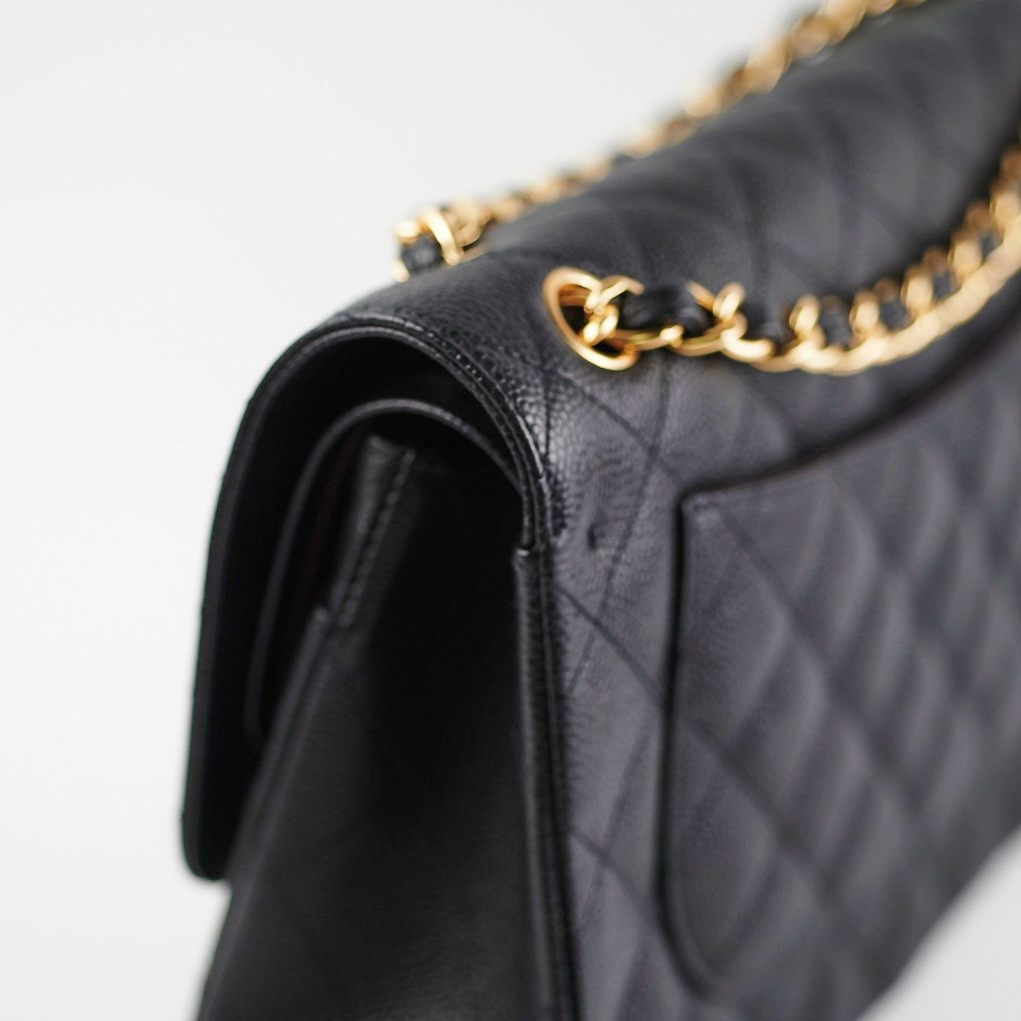 Chanel Classic Jumbo Caviar Black