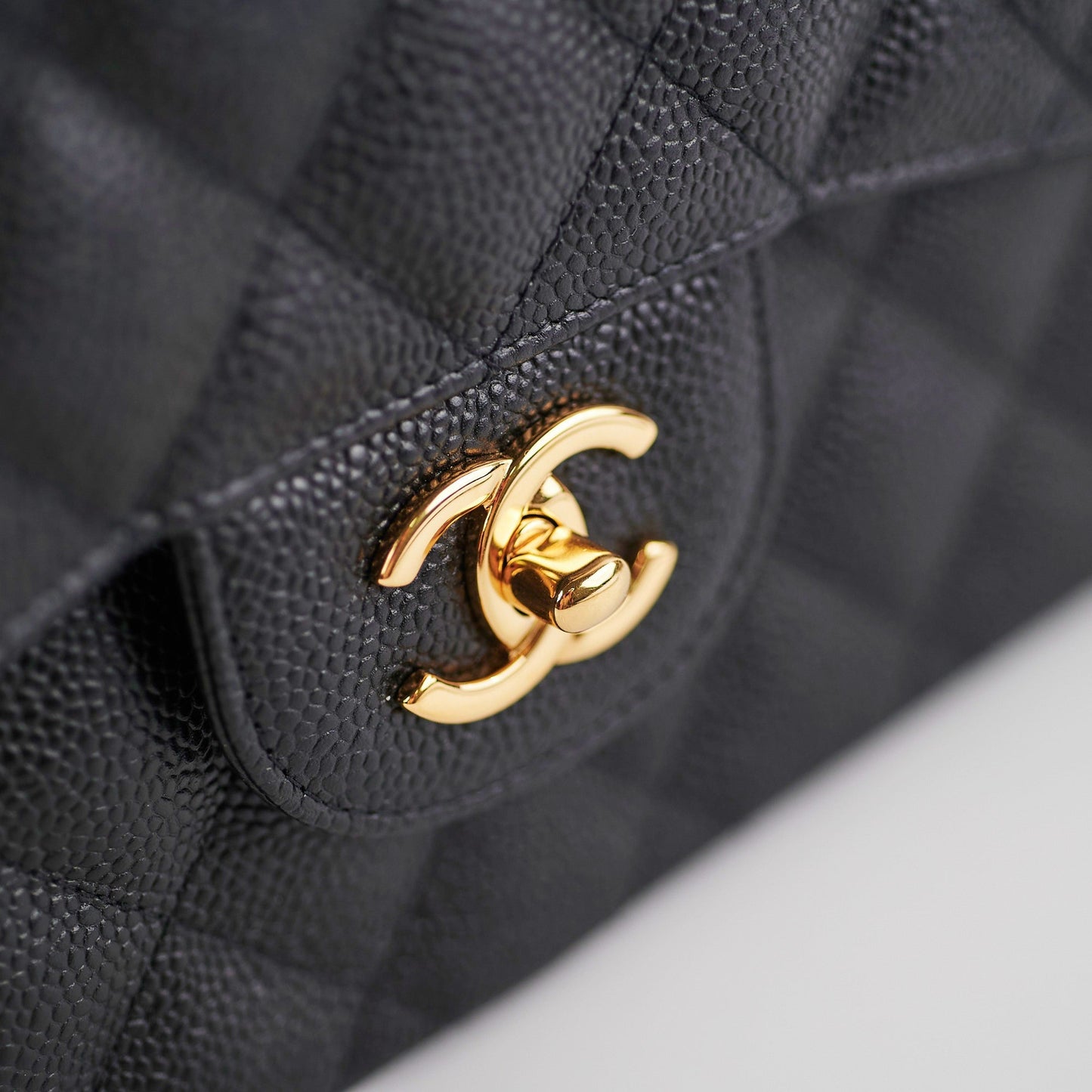 Chanel Classic Jumbo Caviar Black