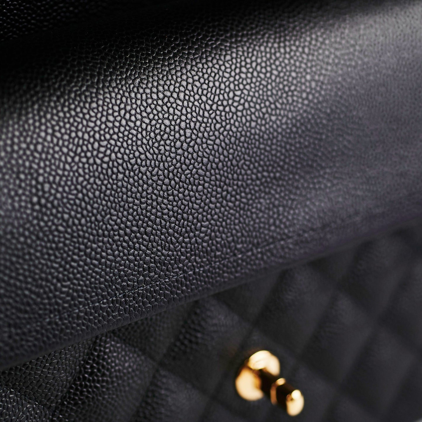 Chanel Classic Jumbo Caviar Black