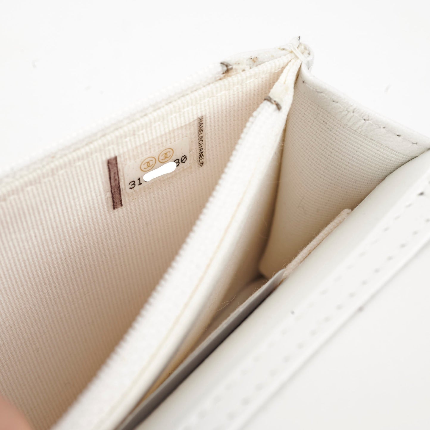 Chanel Pearl Crossbody Bag White 31 Series