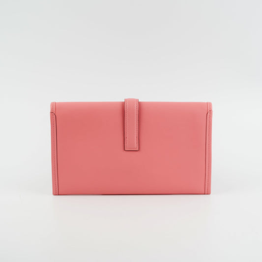Hermes Jige Mini Swift Rose Clutch Duo - D Stamp