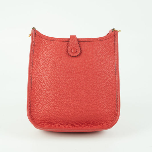 Hermes Mini Evelyne 16 TPM Red - D stamp