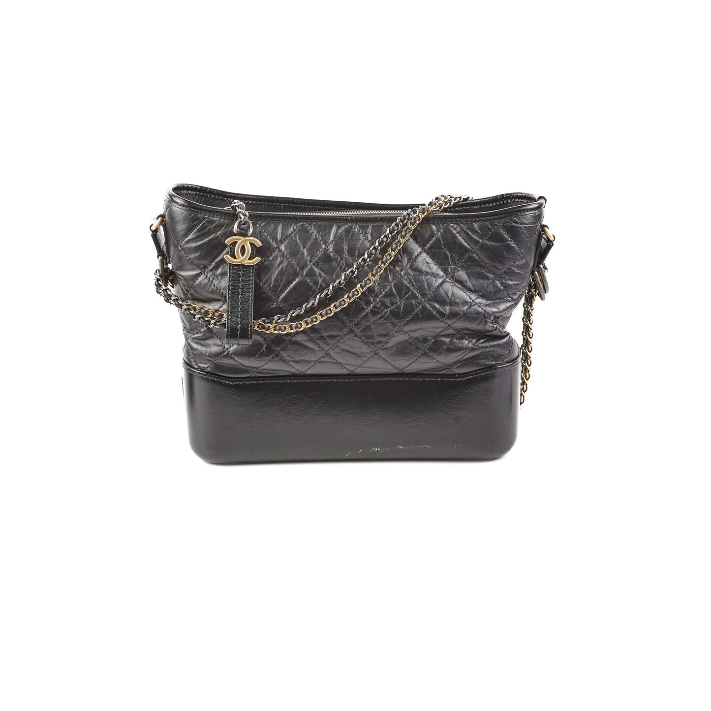 Chanel Gabriel Medium Hobo Calfskin Black