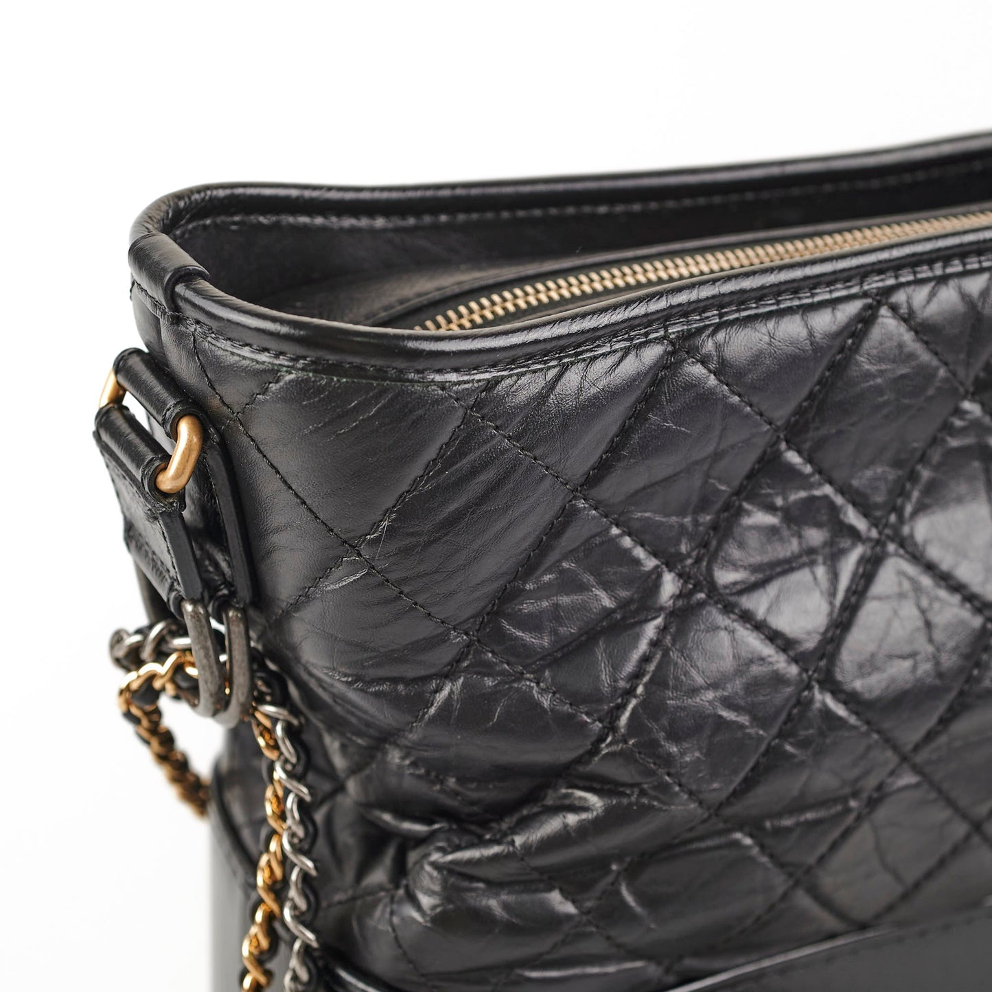 Chanel Gabriel Medium Hobo Calfskin Black
