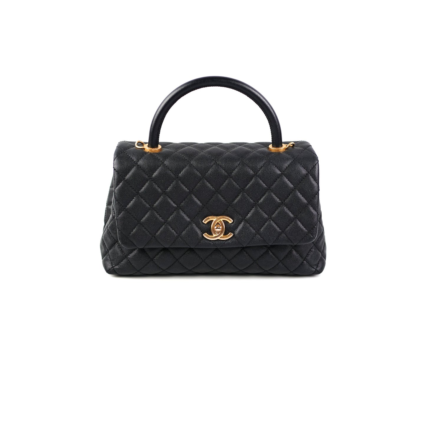 Chanel Coco Handle Caviar Medium Black