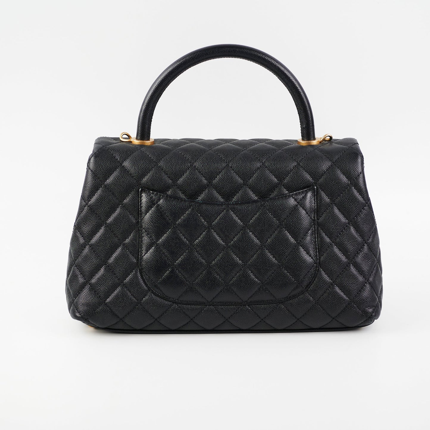 Chanel Coco Handle Caviar Medium Black
