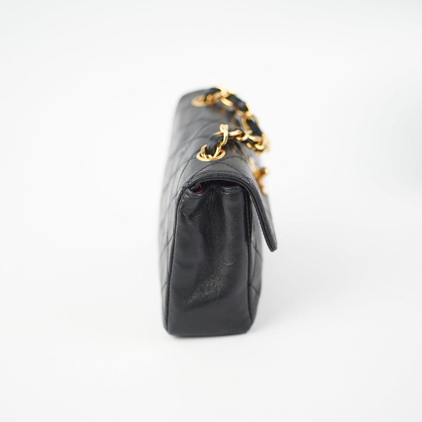 Chanel Mini  Lambskin Black Flap Bag