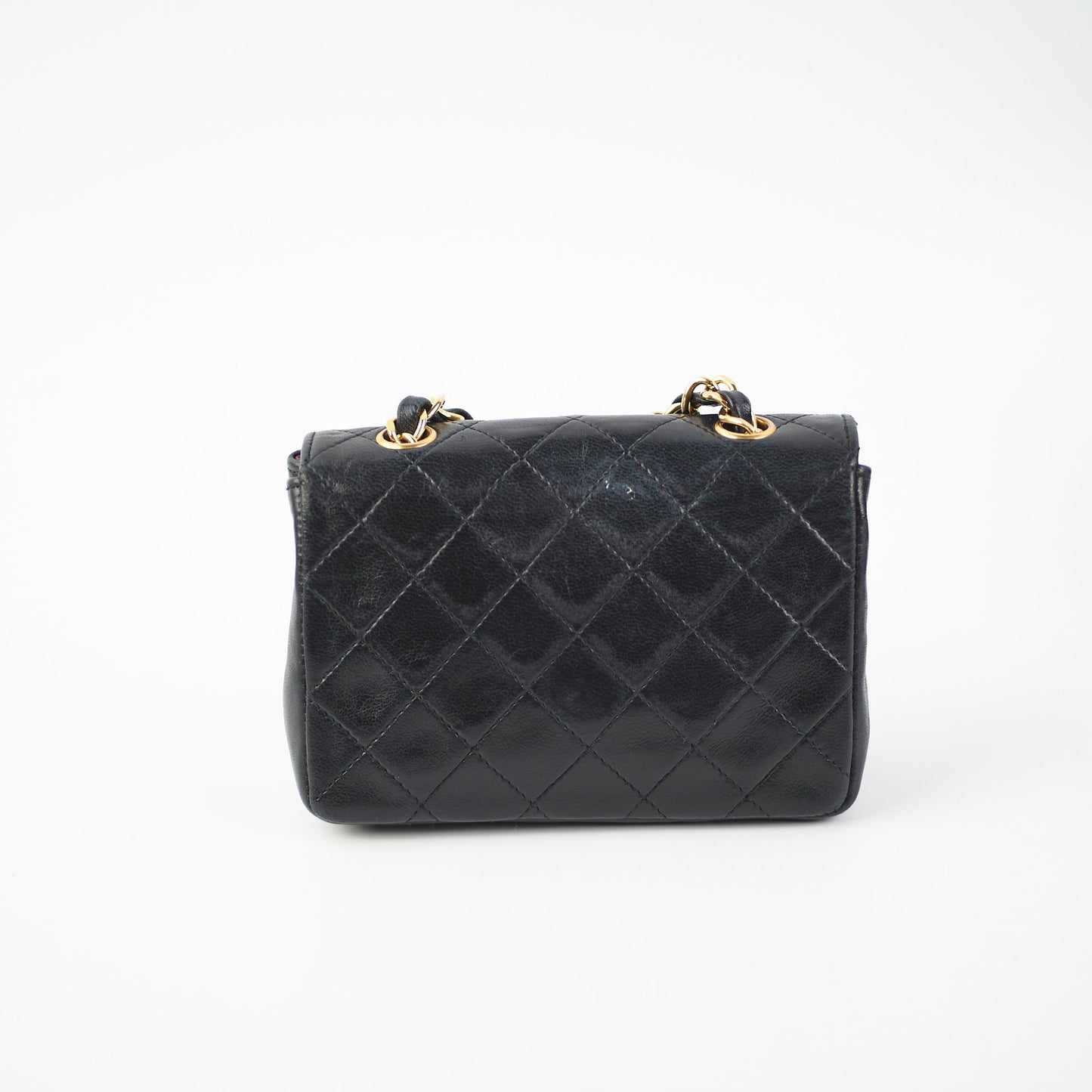 Chanel Mini  Lambskin Black Flap Bag