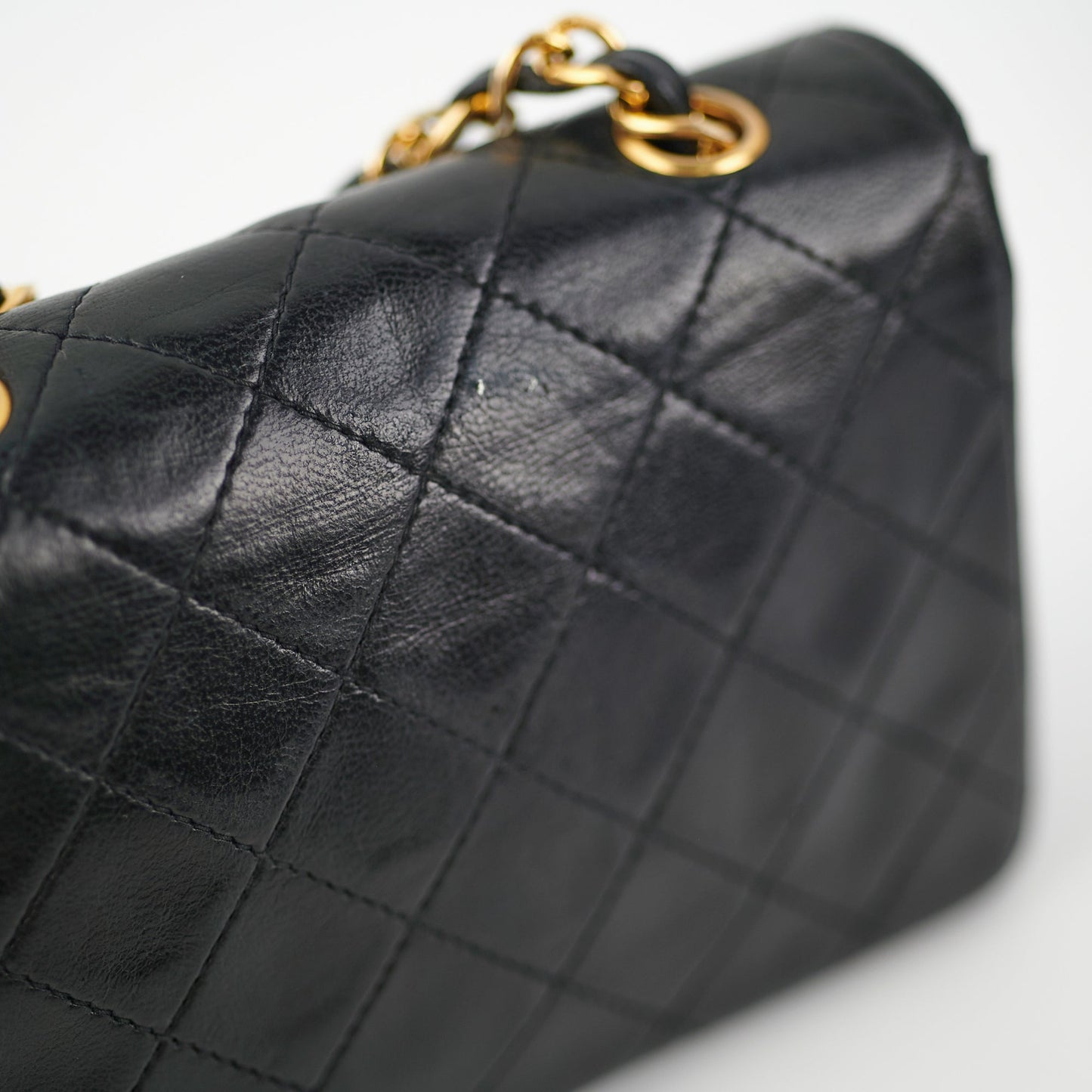 Chanel Mini  Lambskin Black Flap Bag