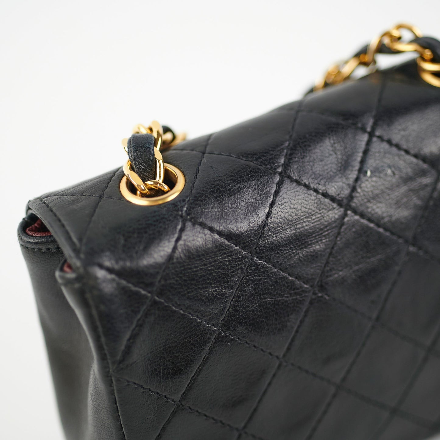 Chanel Mini  Lambskin Black Flap Bag