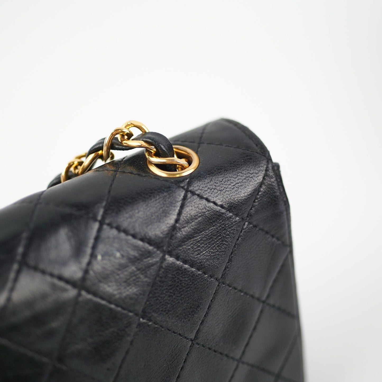 Chanel Mini  Lambskin Black Flap Bag