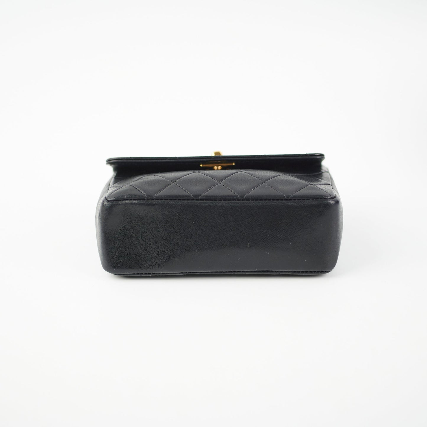 Chanel Mini  Lambskin Black Flap Bag