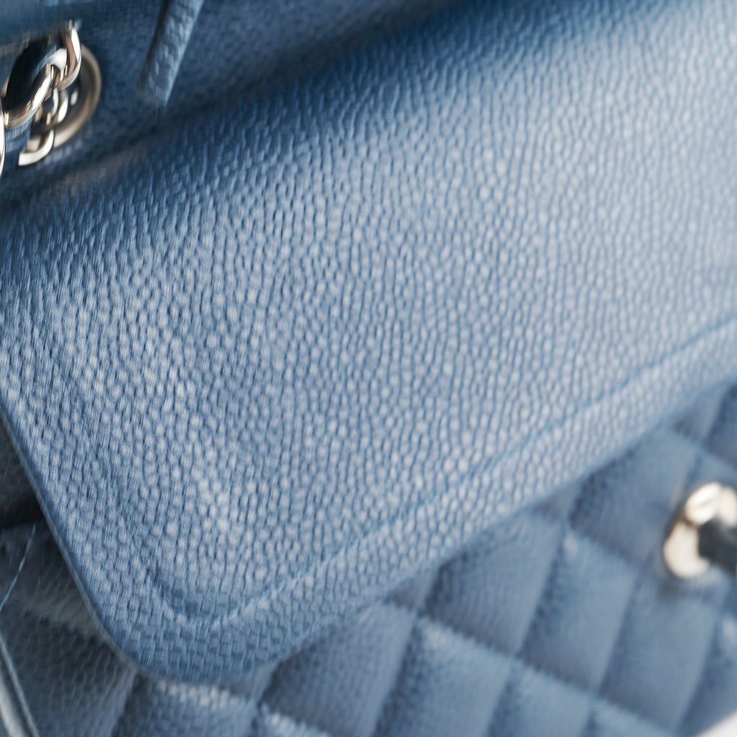 Chanel Medium/Large Double Classic Flap Caviar Navy