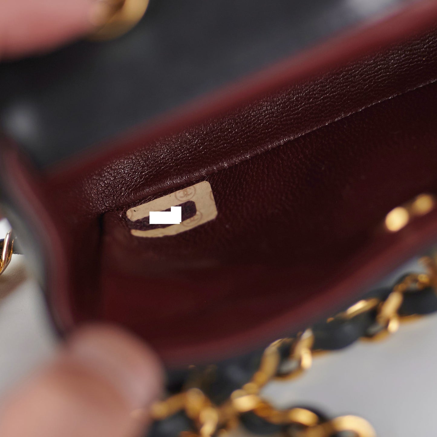 Chanel Mini  Lambskin Black Flap Bag