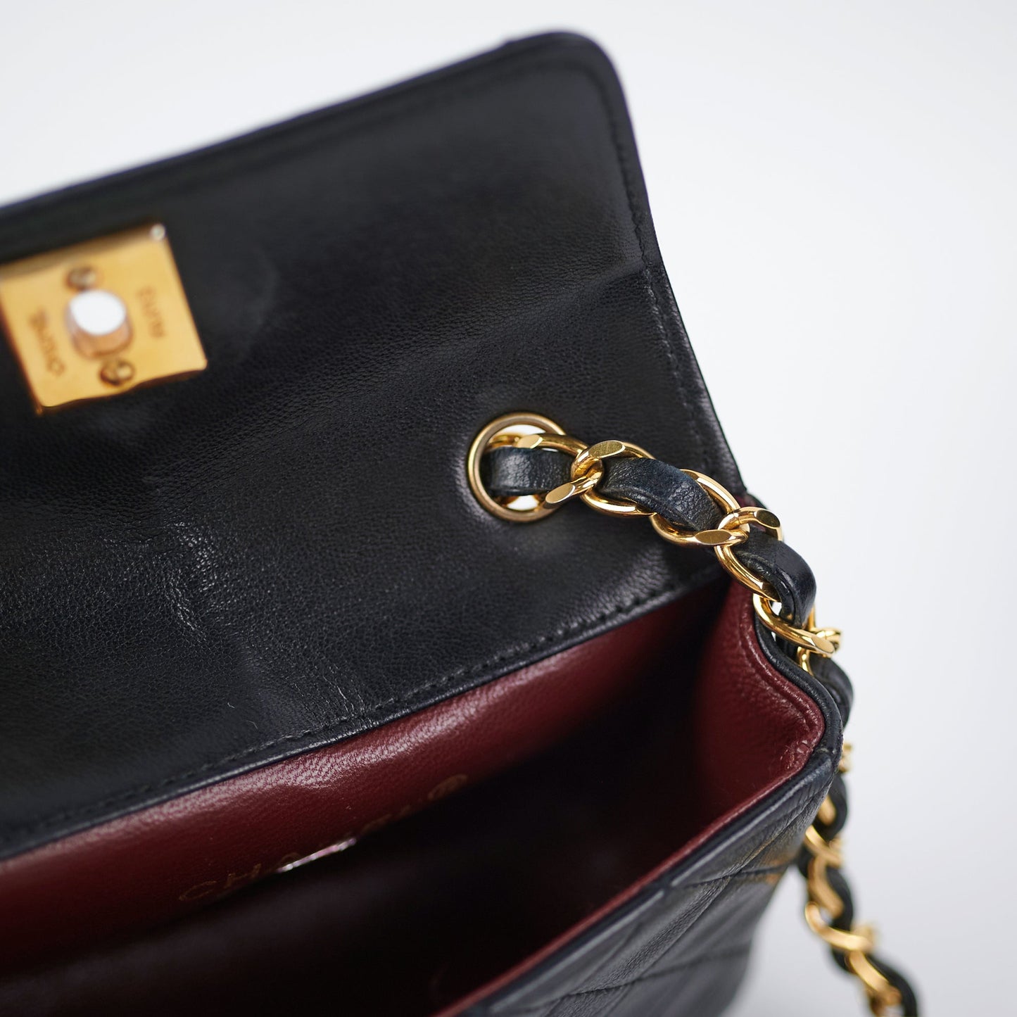 Chanel Mini  Lambskin Black Flap Bag