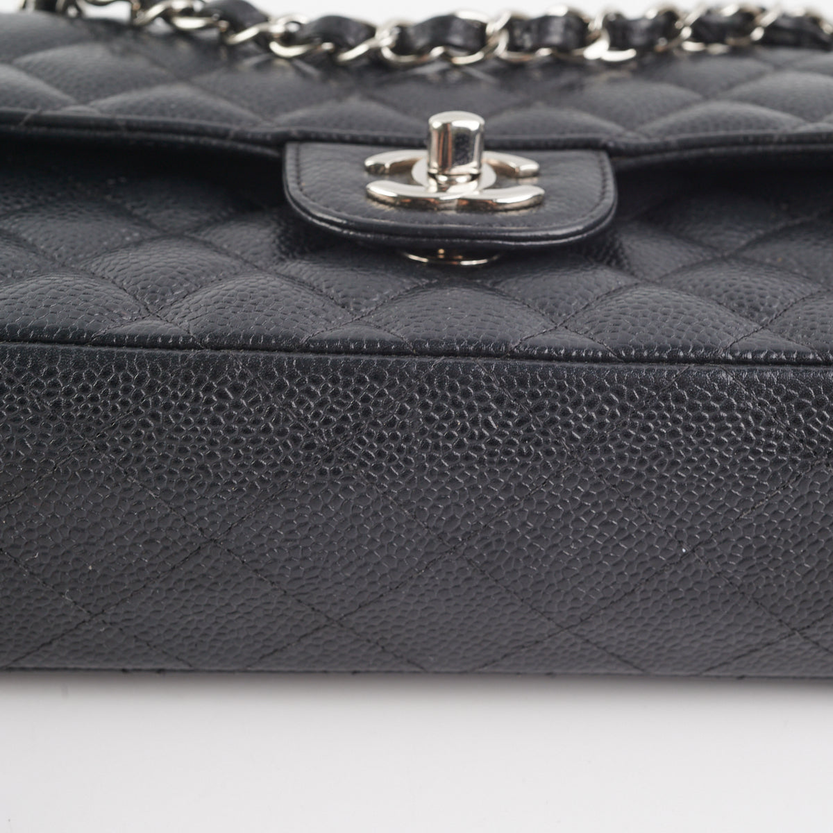 Chanel Small Quilted Caviar Classic Flap Black