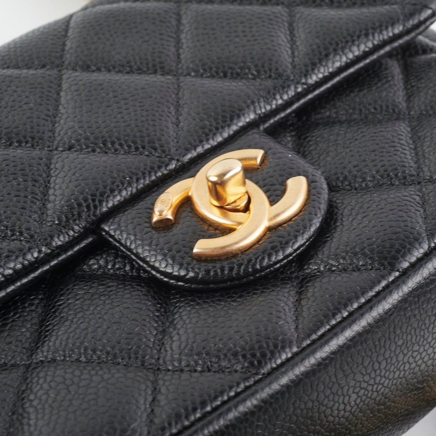 Chanel Caviar Matelasse Mini Bag Black