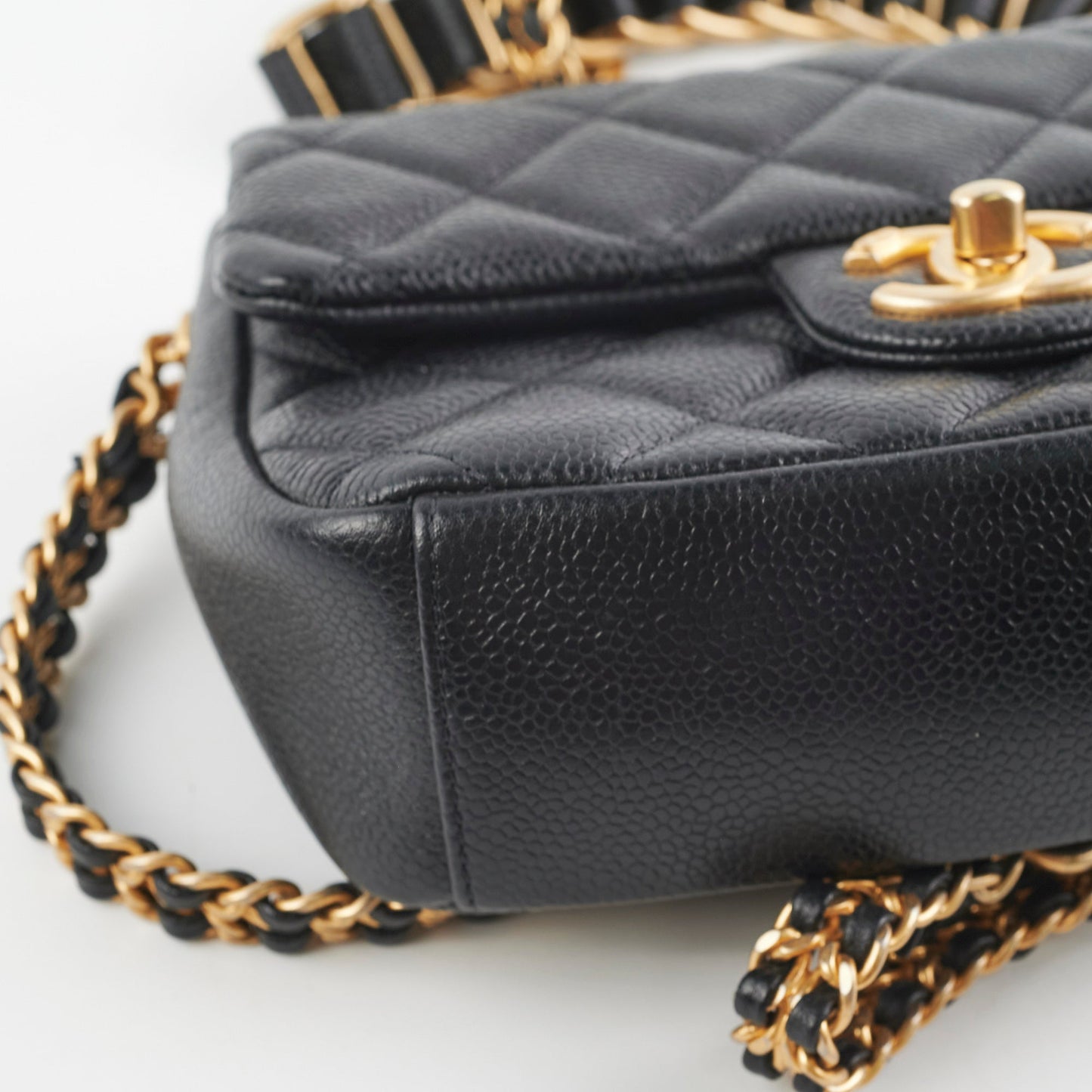 Chanel Caviar Matelasse Mini Bag Black