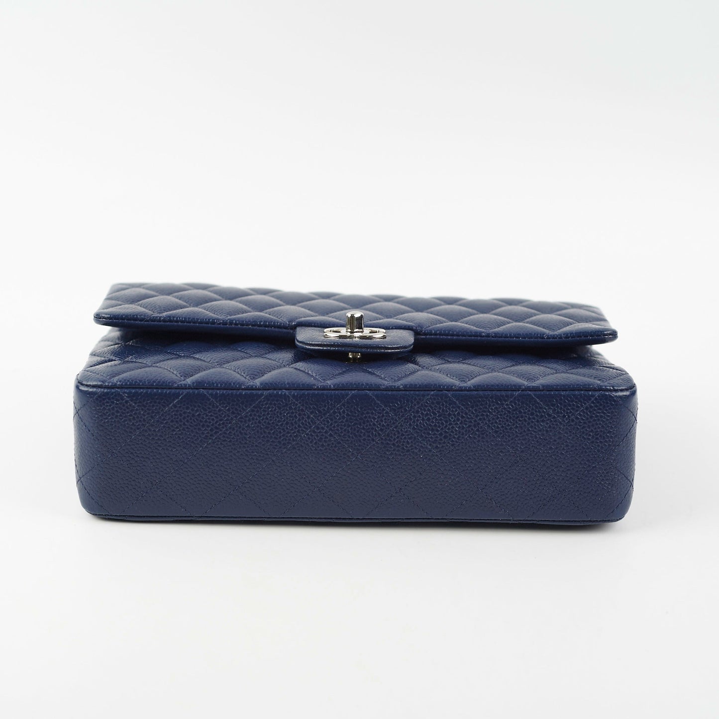 Chanel Classic Flap Medium/Large Caviar Blue Shoulder Bag