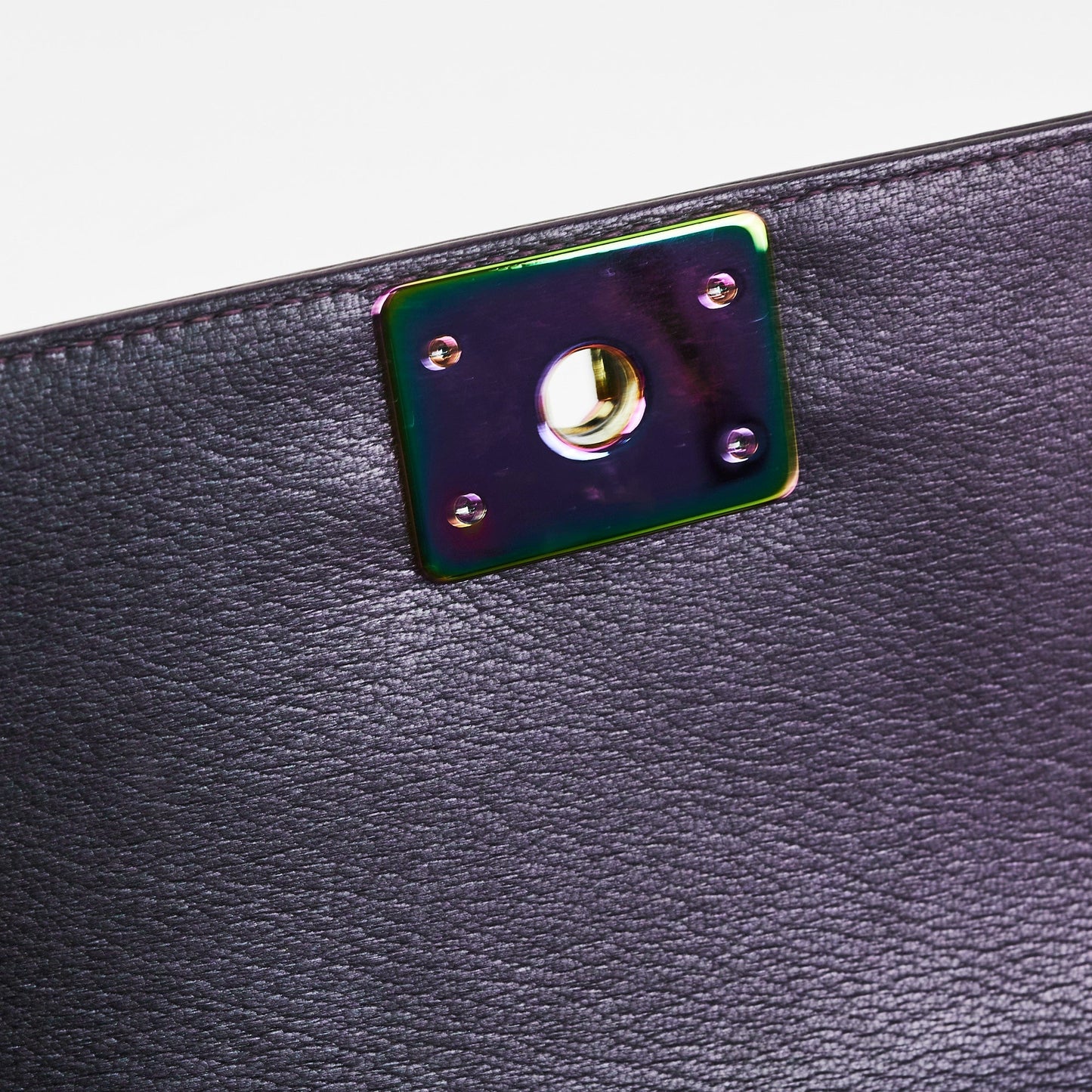 Chanel Small Boy Mermaid Iridescent Purple Shoulder Bag