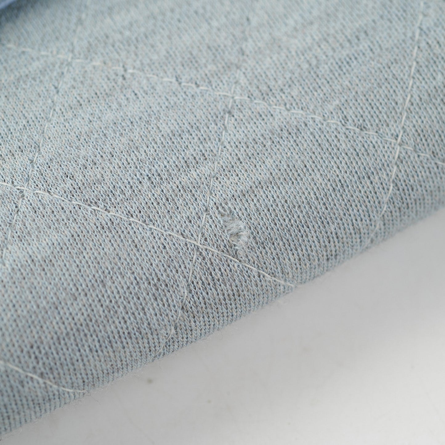 Chanel Timeless Quilted Jersey Shoulder Flap Blue