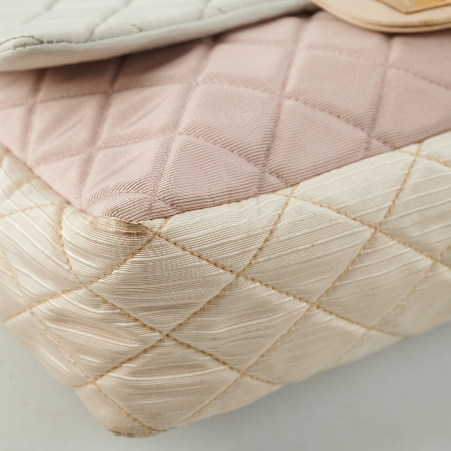 Chanel Tri-Color Microfiber Reissue Jumbo Flap Bag