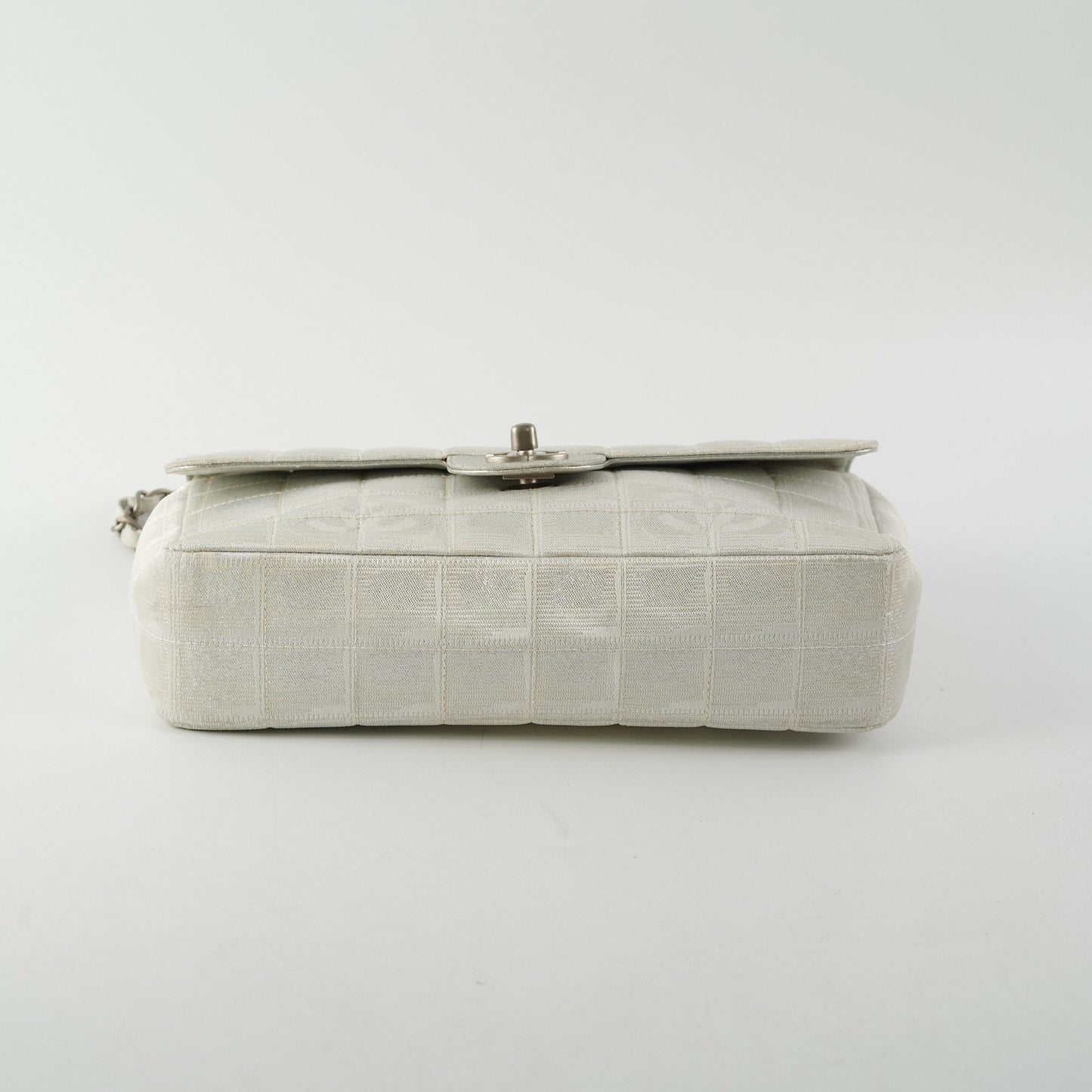 Chanel New Travel Line Chain Shoulder Bag Silver