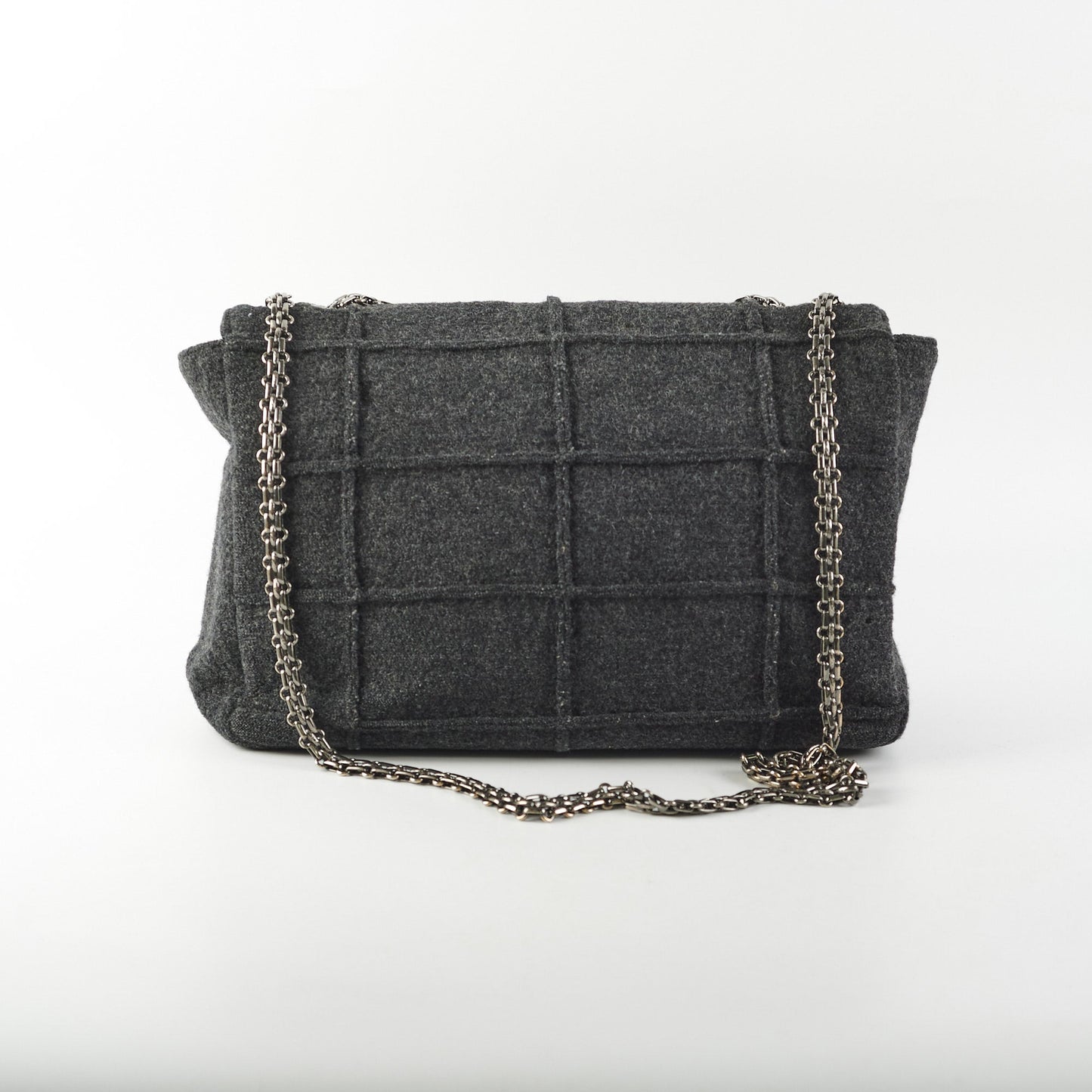 Chanel 2.55 Panelled Shoulder Bag Anthracite Grey