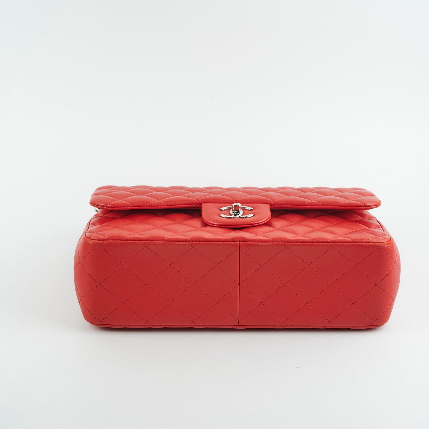 Chanel Jumbo Lambskin Red