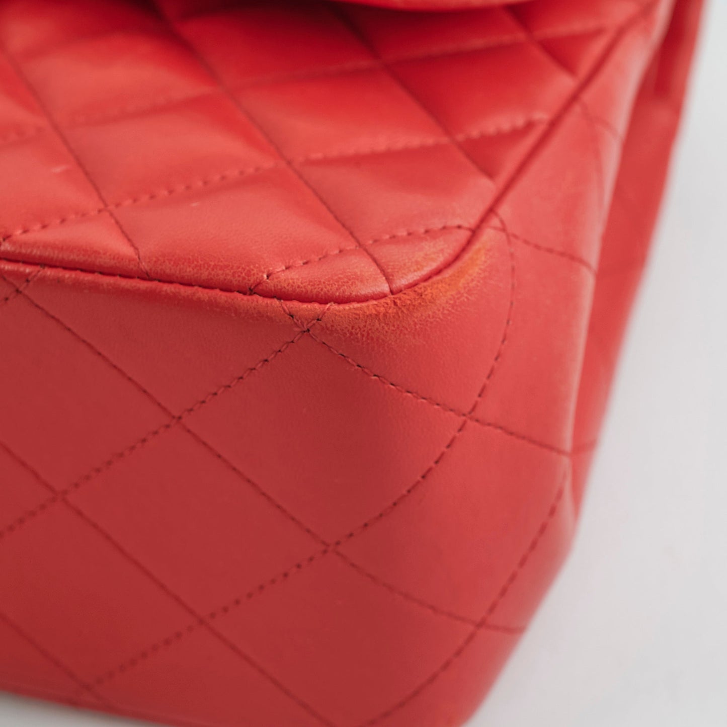 Chanel Jumbo Lambskin Red