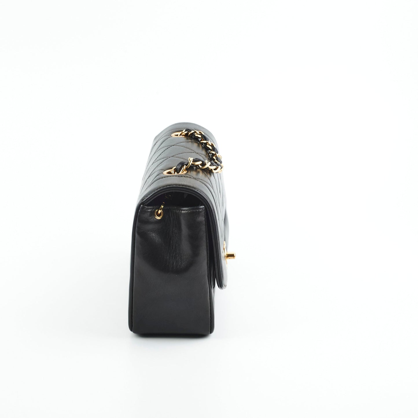 Chanel Small  Diana Lambskin Black