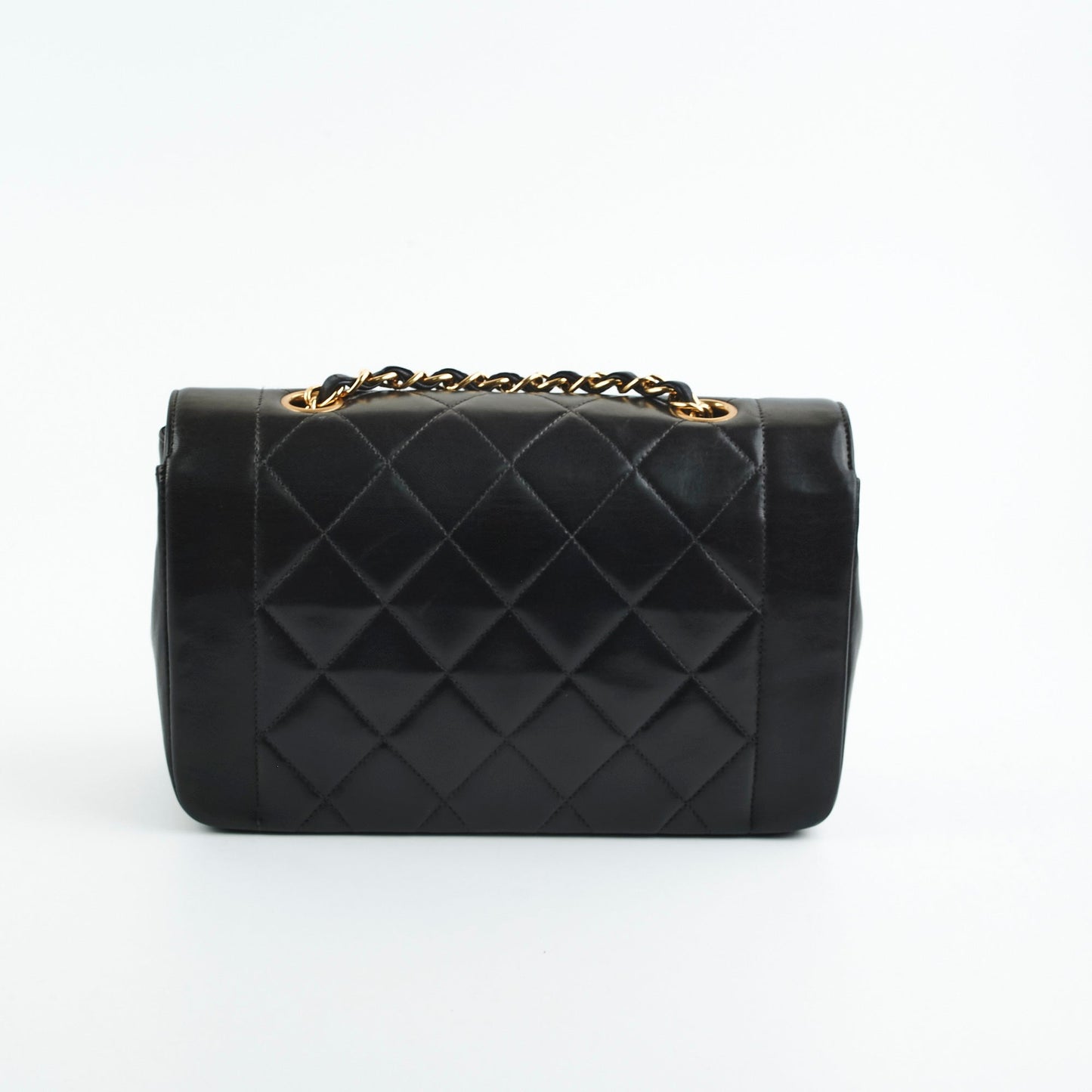 Chanel Small  Diana Lambskin Black