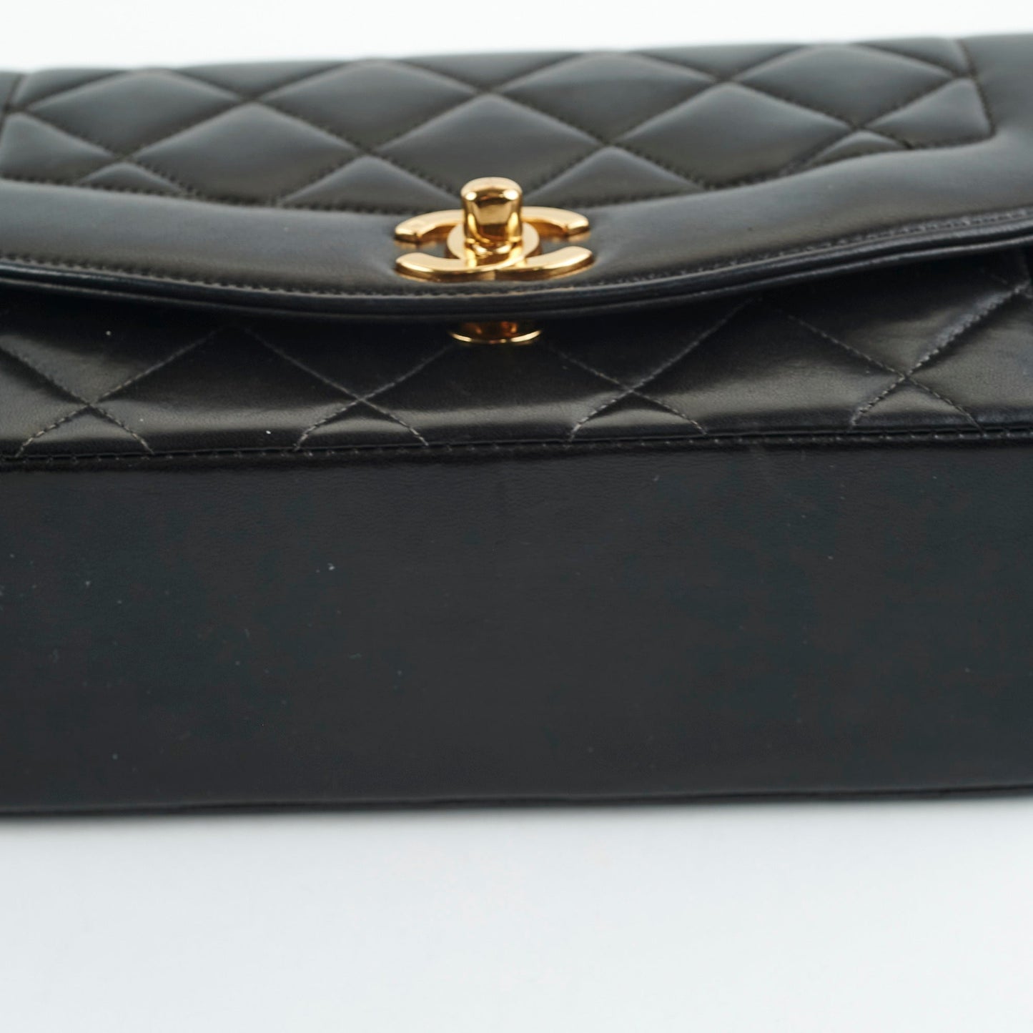 Chanel Small  Diana Lambskin Black